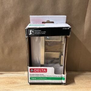 Delta 77736-SS Double Robe Hook Vero Collection Brilliance Stainless Towel Door